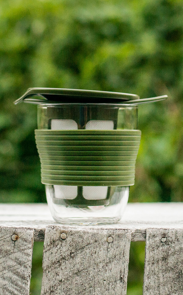 Hario - Handy Tea Maker | kubek z zaparzaczem do herbaty | zielony - 200ml