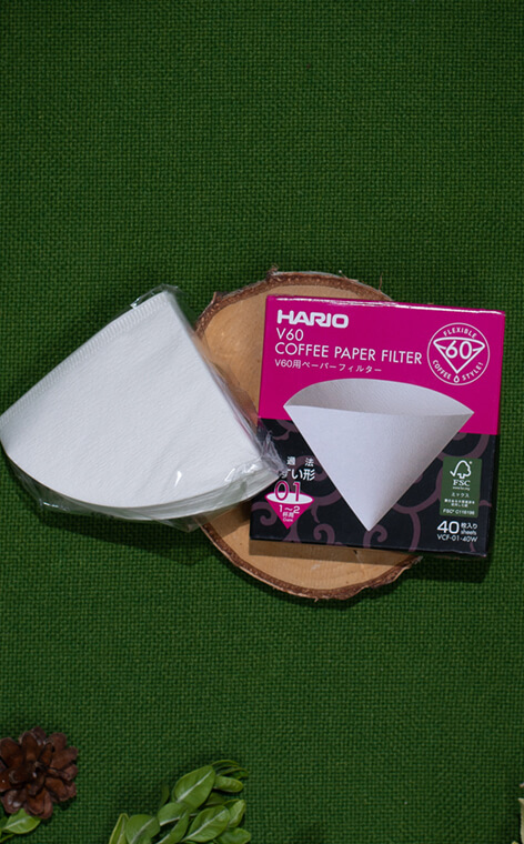 Hario - V60 filtry papierowe do dripa | filtry do kawy | rozmiar 01 - 40 szt.