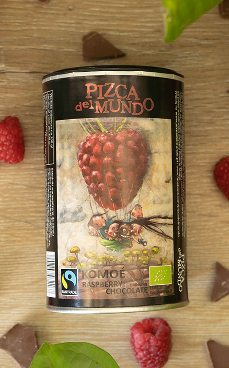 Pizca del Mundo - Komoe | czekolada do picia o smaku malinowym | 250g