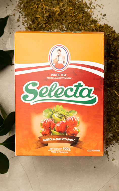 Selecta - Acerola y vitamina C | yerba mate owocowa | 500g